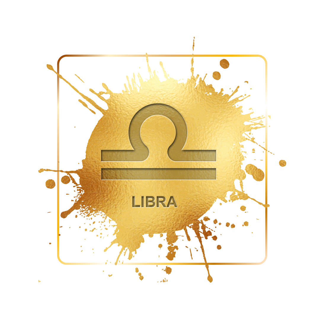 Golden Libra zodiac sign png, Libra sign PNG, Libra gold PNG transparent images, Zodiac Libra png images